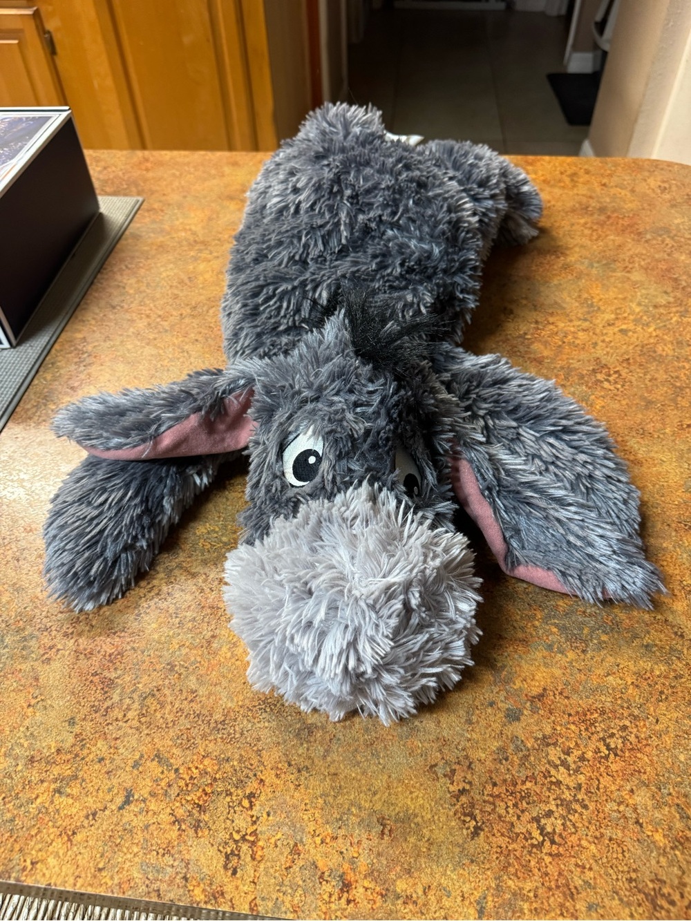 Eeyore Plush Donkey Small Pet travel pillow with zipper 26” - Gray